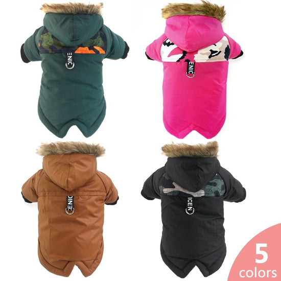 Winter Pet Dog Clothes Warm For Small Dogs Pets Puppy Costume French Bulldog Outfit Coat Waterproof Jacket Chihuahua Clothing - Wowza