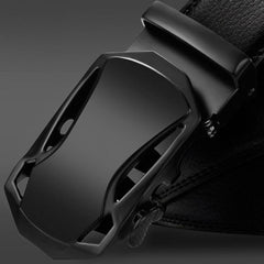 Belts for 3.5cm Width Sports Car Brand Fashion Automatic Buckle Black Genuine Leather Men's Jeans High Quality Waist Male Strap