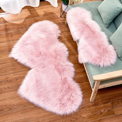 Winter Carpets For Living Room Double Love Heart Shaggy Area Rugs Valentine's Day Gift Shaggy Plush Floor Fluffy Mats tapetes 30