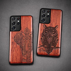 For Samsung Galaxy S21 Ultra Case Boogic Original Wood funda S21 S21+ Wood Cover Phone Case For Samsung S21 Ultra