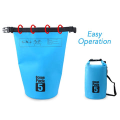 Outdoor Waterproof Dry Backpack Water Floating Bag Roll Top Sack For Kayaking Rafting Boating River Trekking Swimming Camping