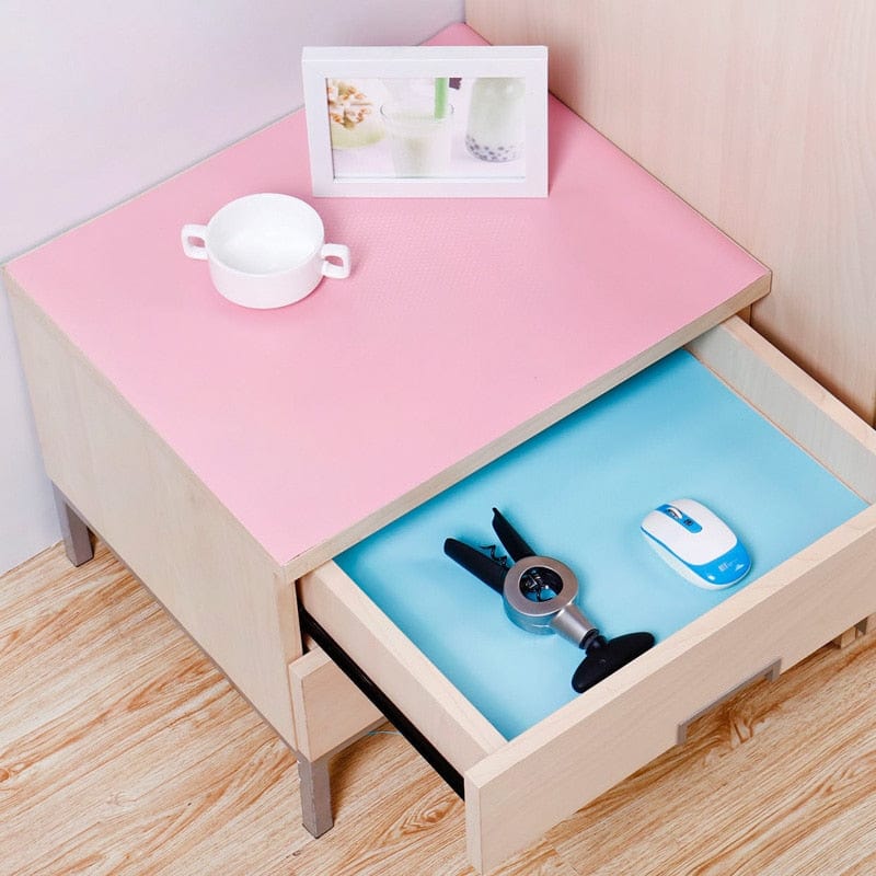 Reusable Shelf Cover Liners Cabinet Mat Drawer Mat Moisture-Proof Waterproof Dust Anti-Slip Fridge Kitchen Table Pad Paper