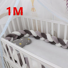 3M Baby Bumper Bed Braid Knot Pillow Cushion Bumper for Infant cuna Bebe lit Crib Protector Cot Bumper Room Decor