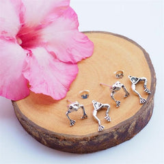 Cute Frog Earrings For Women Girls Animal Gothic Stud Earrings Piercing Female Korean Jewelry Brincos