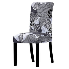 Printed Stretch Chair Cover Big Elastic Seat Chair Covers Office Chair Slipcovers Restaurant Banquet Hotel Home Decoration