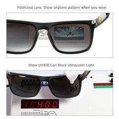 Fashion Guy's Sun Glasses From KDEAM Polarized Sunglasses Men Classic Design All-Fit Mirror Sunglass With Brand Box CE