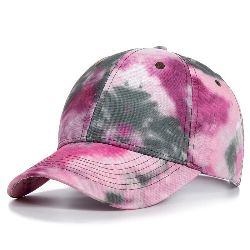 New Fashion Women Tie Dye Cap Multicolor Irregular Print Baseball Cap Female Outdoor Streetwear Summer Caps Hats