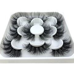 2023 New 5 pairs natural false eyelashes fake lashes long makeup 3d mink lashes eyelash extension mink eyelashes short eyelashes