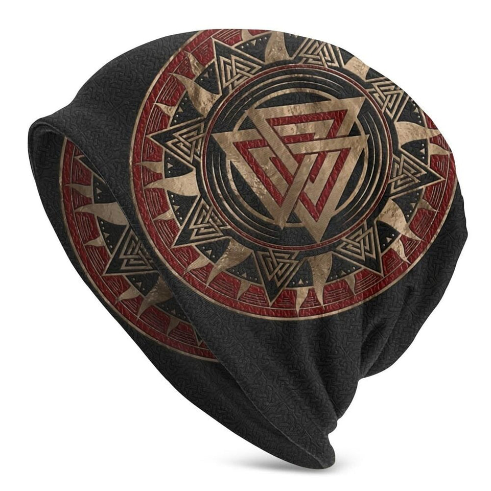 Bonnet Hats Viking Men Women's Thin Hat Tree Of With Triquetra Cap Street Skullies Beanies