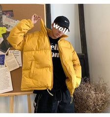 LAPPSTER Men Harajuku Colorful Bubble Coat Winter Jacket 2023 Mens Streetwear Hip Hop Parka Korean Black Clothes Puffer Jackets