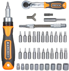 Ratchet Screwdriver Set Household Combination Toolbox Hardware Magnetic Screw Driver Kit Bits Torx Screwdrivers