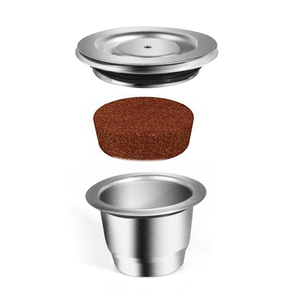 ICafilas Stainless Steel Refillable Reusable For Nespresso Coffee Capsule Cafeteira Filter for Essenza Mini & Citi - Wowza