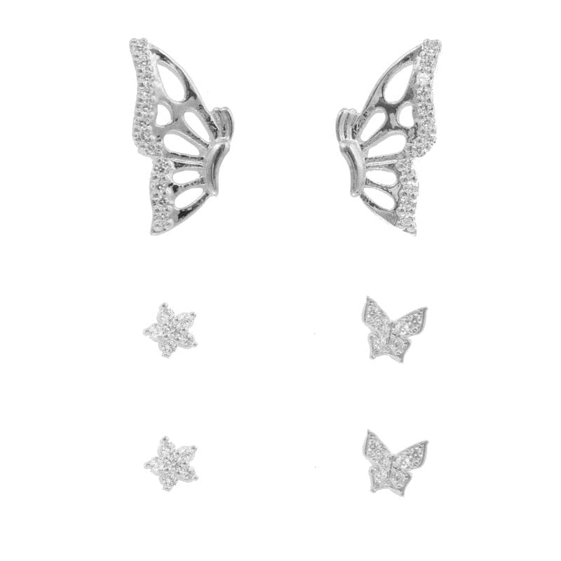 Original Half Of Butterfly Studs Earrings For Women 2021 Vintage Gold Tone Charming Earings Jewelry