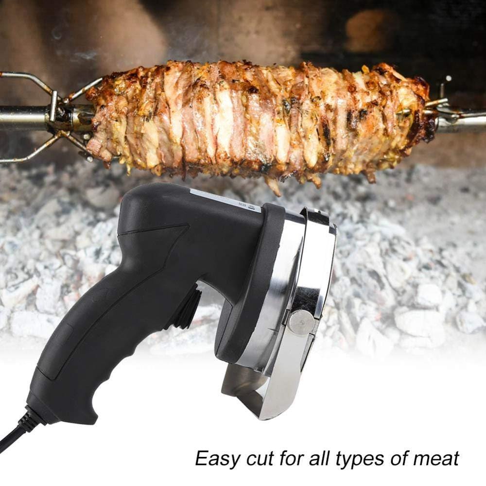 Electric Barbecue Meat Slicer,Automatic Doner Kebab Knife,Electric Kebab Slicer With 2 Blades For Cutting Shawarma Doner Kebab - Wowza