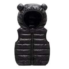 2020 Autumn Children Warm Down Vest Baby Cotton Waistcoat Kids Outerwear Vest Children Clothing Boys Girls Hooded Jackets Vest