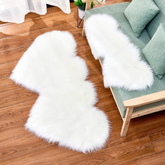 Winter Carpets For Living Room Double Love Heart Shaggy Area Rugs Valentine's Day Gift Shaggy Plush Floor Fluffy Mats tapetes 30