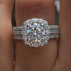 Women Rings with Brilliant Cubic Zirconia Luxury Engagement Rings Fashion Wedding Party Jewelry Drop Shipping