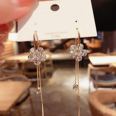 New Fashion Korean Imitation Pearl Drop Earrings for Women Butterfly Owl Zircon Oversized Earring Wedding Party Jewelry