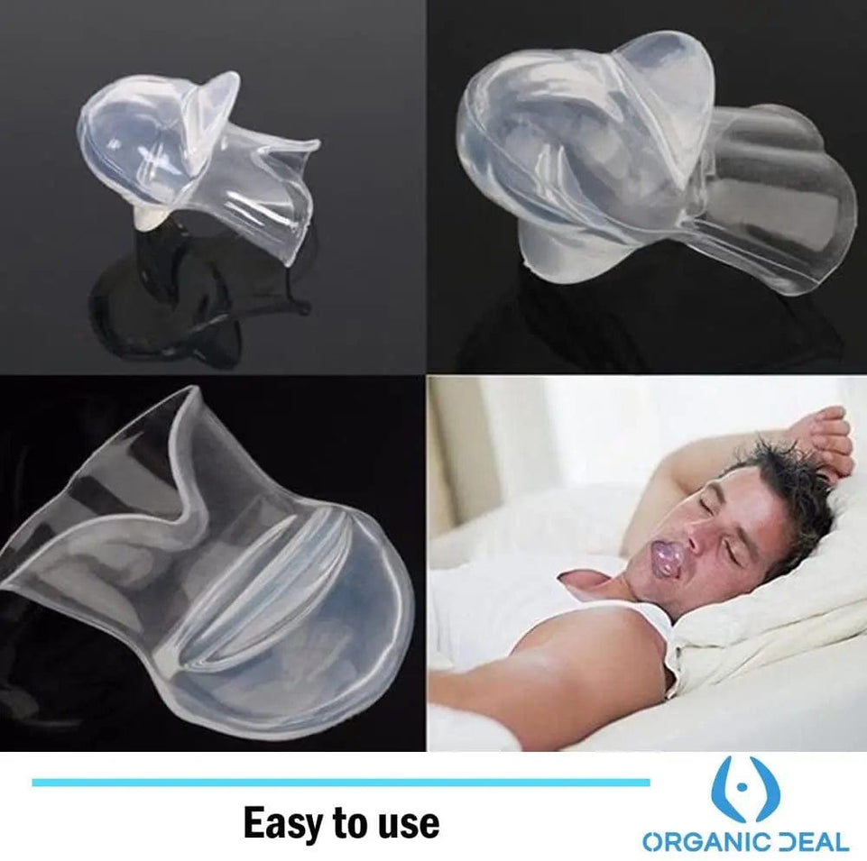 Anti Snoring Mouthpiece Tongue Retainer Helps to Eliminate Snoring Anti Snore Device Silicone Snore Sleep Apnea Anti Ronflement