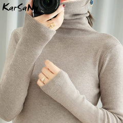 Women's Sweater Winter Clothes Women 2021 Black Turtleneck Sweaters Winter Warm Women's Turtlenecks Pullover Sweater Autumn Pull