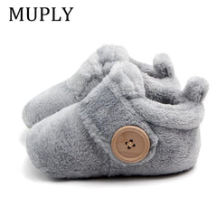 Lovely Warm Design Baby Girls Boys Toddler First Walkers Baby Shoes Soft Slippers Cute Shoes Winter Non-Slip Baby Warm Shoes