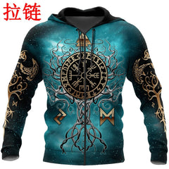 Yggdrasil - Norse Tree Of Life Tattoo symbol 3D Printed Hoodie Harajuku Streetwear Pullover Unisex Casual Jacket Tracksuit