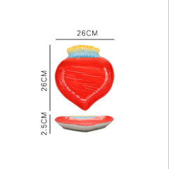 Fruit Shaped Ceramic Salad Plate Creative Cute Household Snack Dish - Wowza