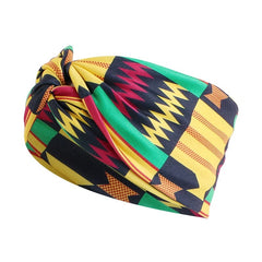 African Pattern Print Headband for Women Twist Style Hair Band Salon Make Up Hair Wrap Headwear Turban Ladies Hair Accessories