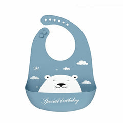 Waterproof Baby Bibs Soft Silicone Scarf Cute Cartoon Brint Baby Items Boys And Girls Adjustable Bibs Burp Sloths