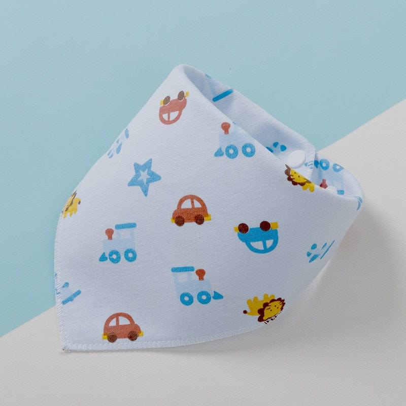 Baby Bibs Cotton Baby Feeding Apron Triangle Cute Baby Bibs Girls Boys Cartoon Feeding Scarf Bib Collar Bib Burp Cloth