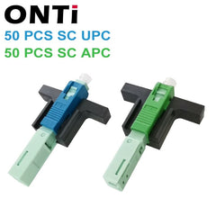 ONTi High Quality 53MM SC APC SM Single-Mode Optical Connector FTTH Tool Cold Connector Tool SC UPC Fiber Optic Fast Connnector