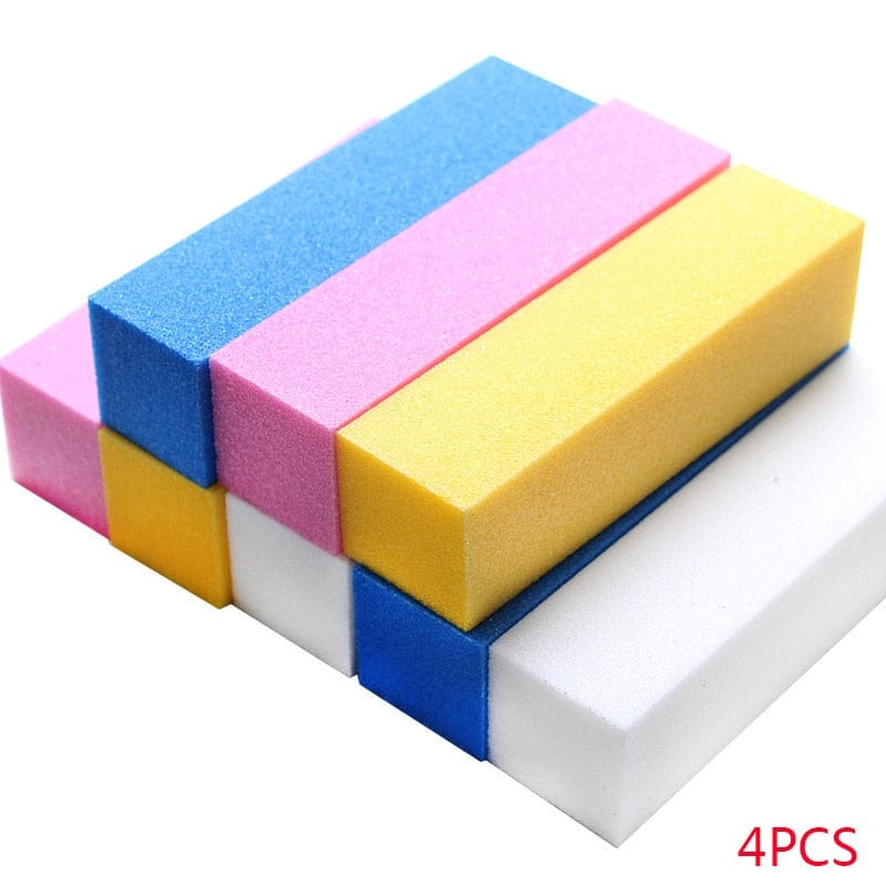 Buffing Sanding Files Block Pedicure Manicure Care Nail Art Buffer Polish White Nail File Nail Art Tips Manicure Pedicure