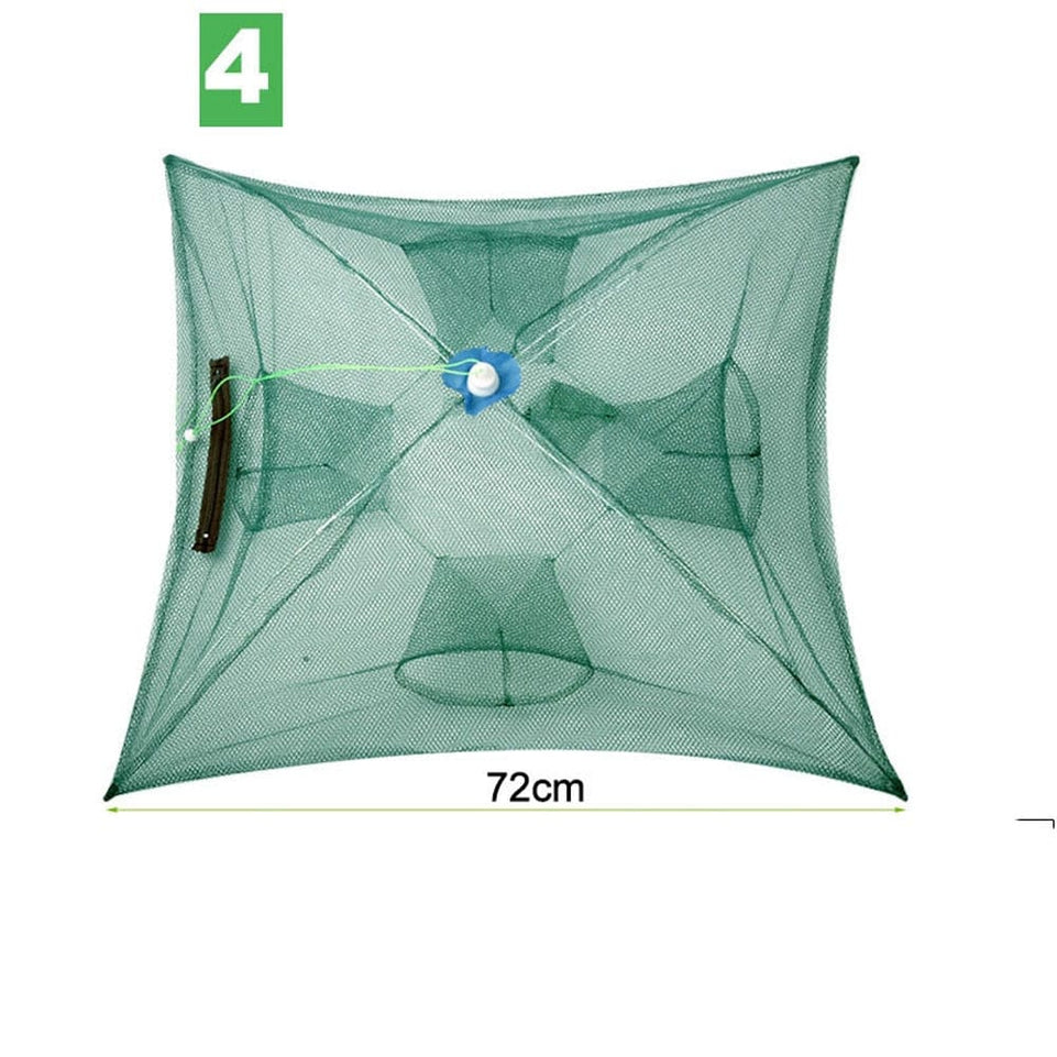 4-20 Hole Umbrella Fishing Net Fish Umbrella Cage Automatic Folding Fish Net Hand Throw Net Fishing Cage Cover Cage Shrimp Cages