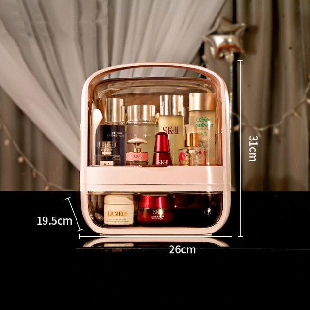 Fashion Acrylic Cosmetic Box Transparent Makeup Jewelry Drawer Home Storage Boxs Multifunctional Travel Cosmetic Organizer - Wowza