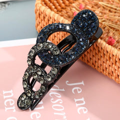 Rhinestone Hairpin Flower Leaf Butterfly Duckbill Hair Claws Retro Hair Clips Accessories For Women Shinning Ponytail Headwear