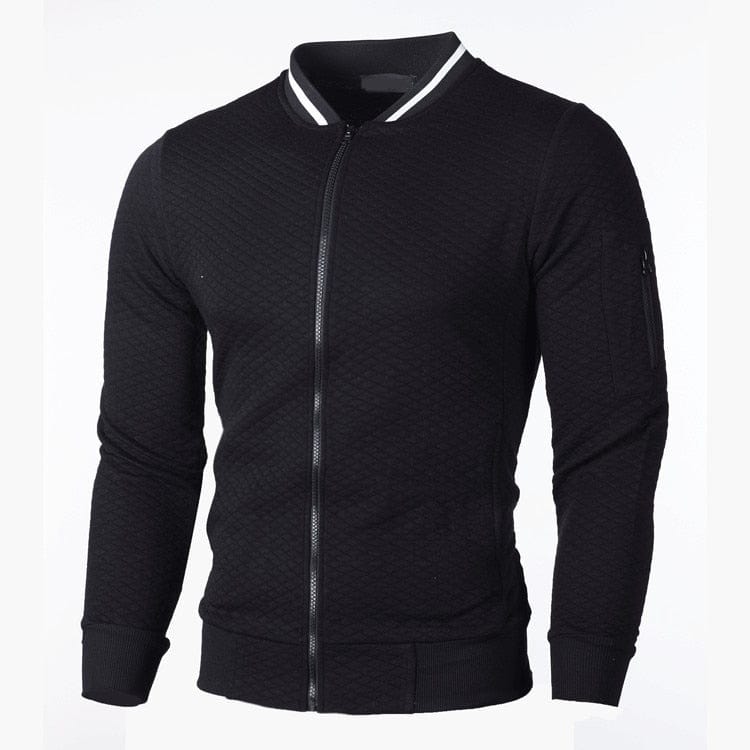 MRMT 2023 Brand New Men's Plaid Sweatshirts Zipper Men Sweatshirts Stand Collar for Male Casual Man Zipper Sweatshirt Clothing