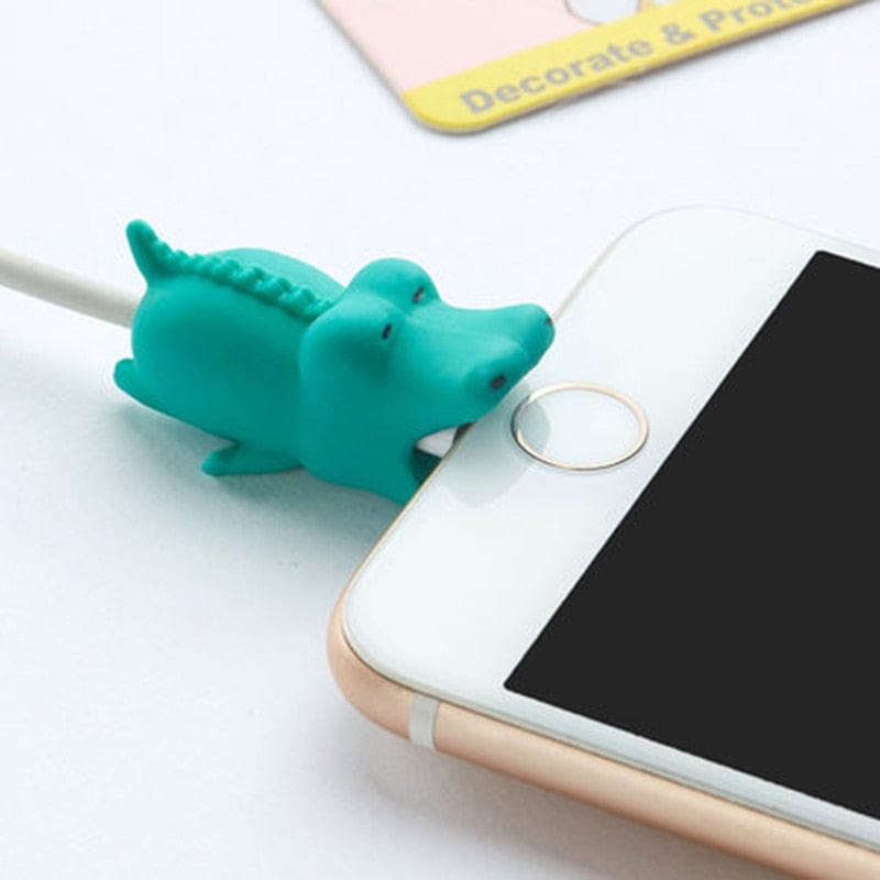 Animal Bite Shape Cable Protector Organizer Wire Protect Winder for IPhone