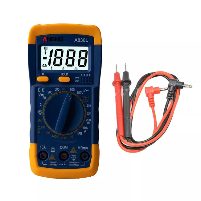 LCD Digital Multimeter A830L AC DC Voltage Diode Frequency Multi tester Current Tester Luminous Display with Buzzer Function
