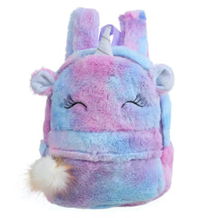 New Women Plush Unicorn Backpacks Cute Fashion Fur Backpacks For Girls Travel Backpack Children Schoolbag Kids Gift Book Bag