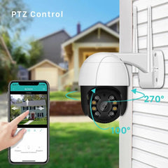 1080P Outdoor Video Camera PTZ Wifi IP 4X Digital Zoom AI Human Detect Wireless Camera H.265 P2P Audio 2MP 3MP Security CCTV Camera