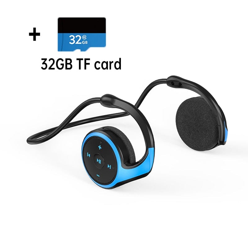 Sport Wireless Headphones with MP3 player FM Radio Microphone Wireless Headsets TF Card Bluetooth-Compatible Wireless Earphones