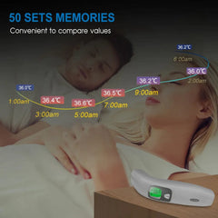 Digital Infrared Thermometer Forehead Ear Non-Contact medical Termometro LCD Body Fever Baby/Adult Temperature measure