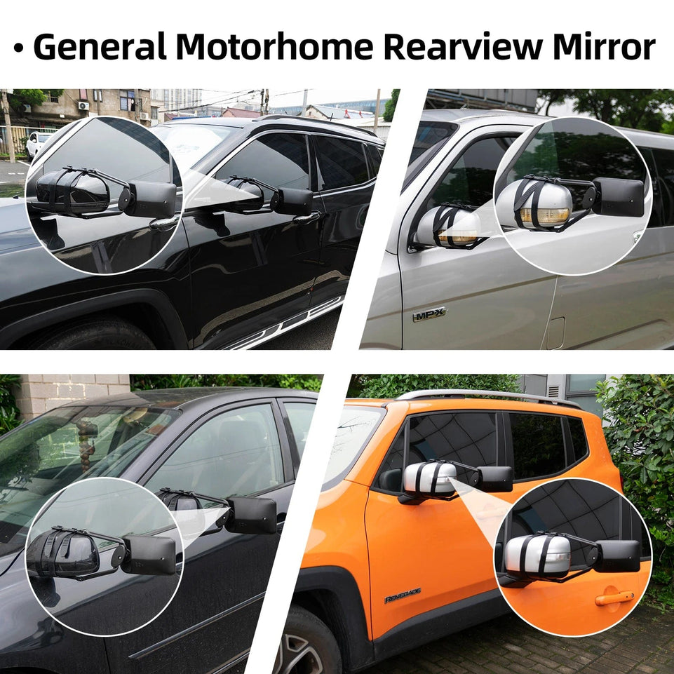 PAIR of Adjustable Trailer Towing Mirror Trailer Wing Mirror Extension Towing Blind Spot Mirror Car Truck Blind Spot