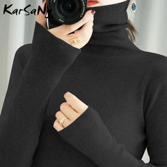 Women's Sweater Winter Clothes Women 2021 Black Turtleneck Sweaters Winter Warm Women's Turtlenecks Pullover Sweater Autumn Pull