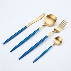 Rose Gold Tableware Set Stainless Steel Cutlery Set Western Food Tableware Luxury Fork Teaspoon Knife Cutlery Set fork spoon - Wowza