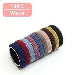 10PCS/Set Fashion Korean Elastic Hair Bands For Women's High Elastic Hair Circle Hair Rope Hair Accessories Headwear Headdress