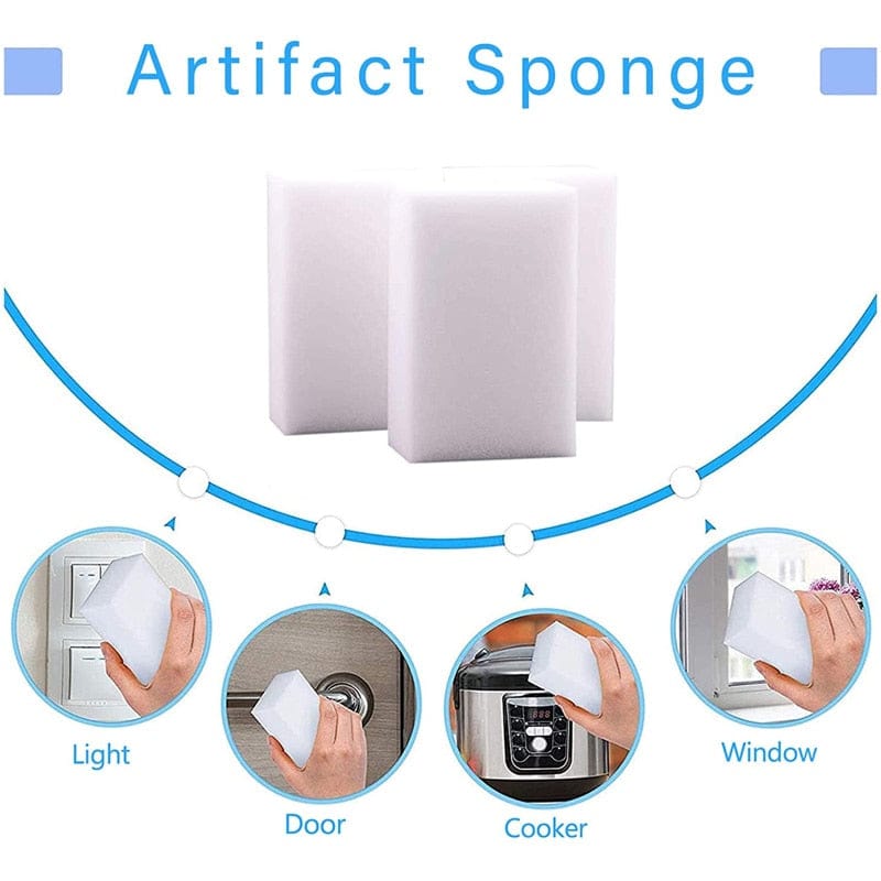 5/10/20/50/100pcs Melamine Sponge Magic Sponge Household Sponge Eraser Cleaning Tools for Office Kitchen Bath Cleaning Sponges