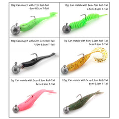 Jig head hook fishing hook head Jig lure hard bait soft worm jig hook for fishing