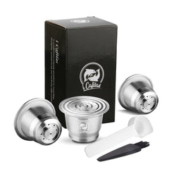 iCafilas Refillable Coffee Capsules Reusable Pods Compatible With Nespresso Inissia capsula nespresso reutilizable - Wowza