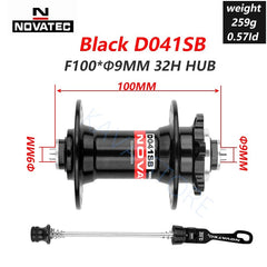 Novatec Hub D041SB D042SB Mountain Bike Disc Card Brake 28/32/36 Holes MTB Road Bicycle Bearing 36H Hubs 8/9/10/11/12 Speed